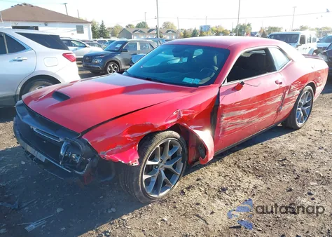 2022 Dodge Challenger Gt z USA, uszkodzony, nr VIN 2C3CDZJG6NH260735